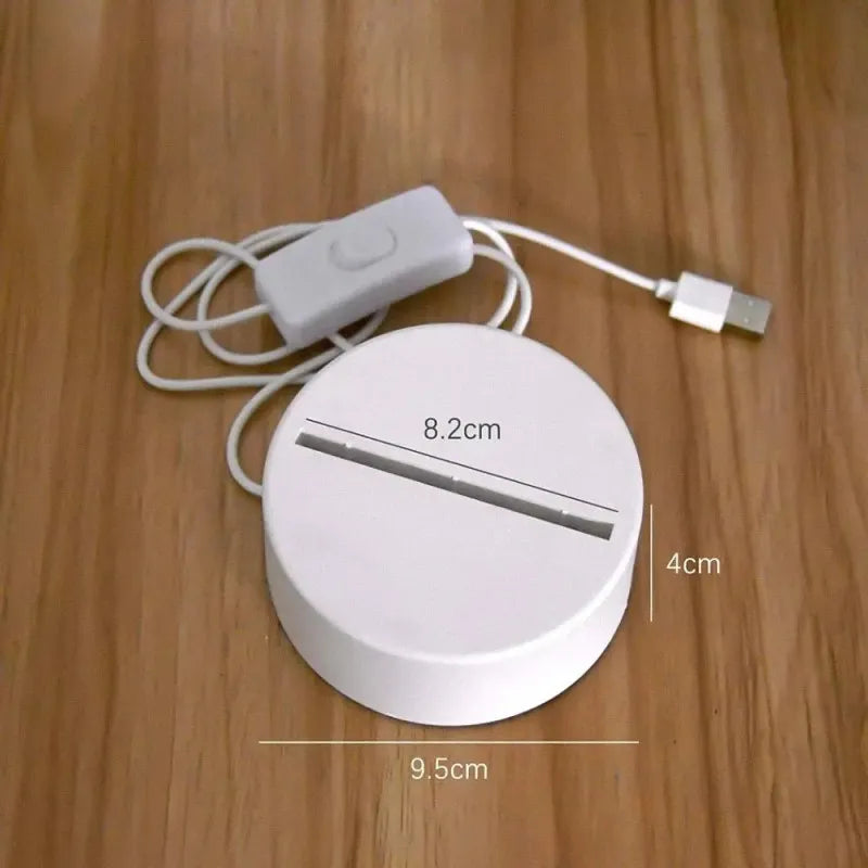 3D Horse Illusion crystal Lamp