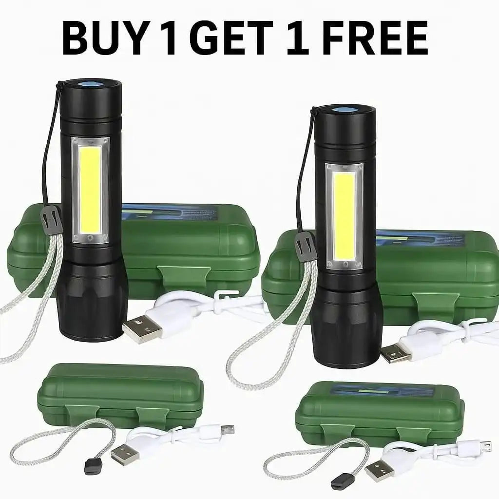Portable USB Rechargeable Super Bright Mini Flashlight