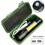 Portable USB Rechargeable Super Bright Mini Flashlight