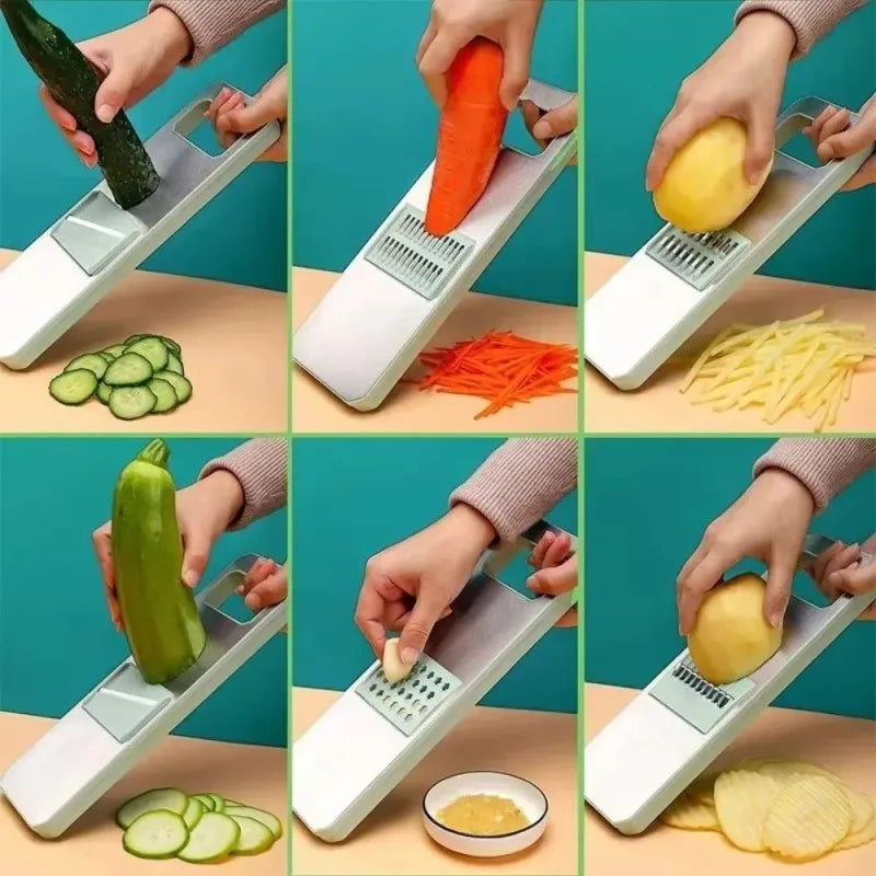 5 in 1 vegetable slicer with Drainer