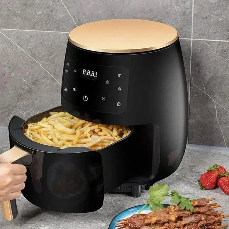 Silver Crest S-18 Air Fryer - XL Digital, Touch Screen, 4 Presets, Compact Design,