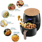 Silver Crest S-18 Air Fryer - XL Digital, Touch Screen, 4 Presets, Compact Design,