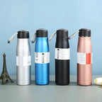 New Mat Shade Stainless Steel Water Bottle with Top Rope (Box Packing)