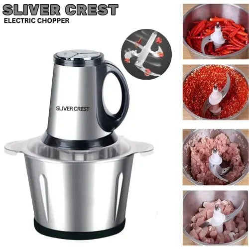 Meat Grinder Chopper 3L,Electric Stainless Steel Meat Chopper, High-quality Household Grinder Chopper Blender