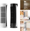 USB Powered Desk Fan Lightweight and Quiet Bladeless Tower Fan with LED Light Cooling Gadget for Office and Home Use