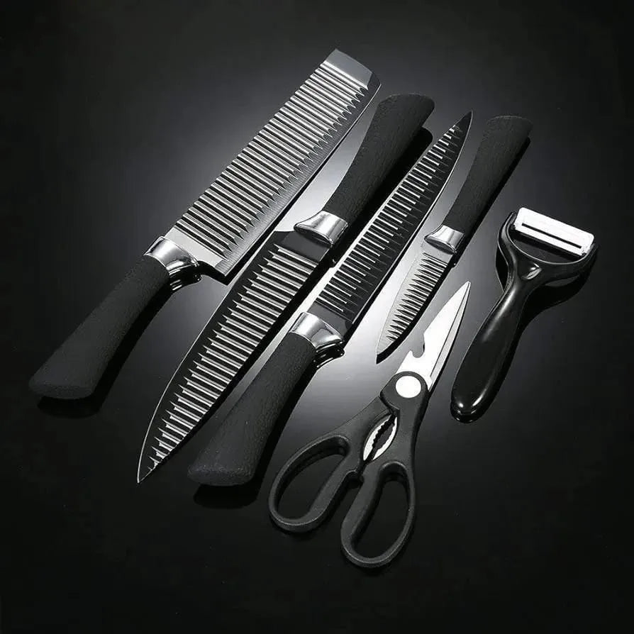 6-Piece Kitchen Knife Set – Daily Use Sharp Knives