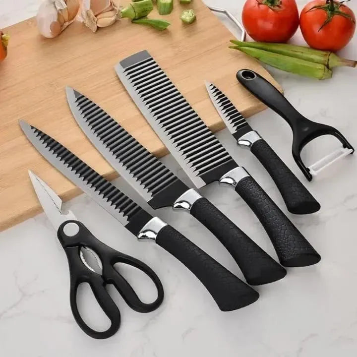 6-Piece Kitchen Knife Set – Daily Use Sharp Knives