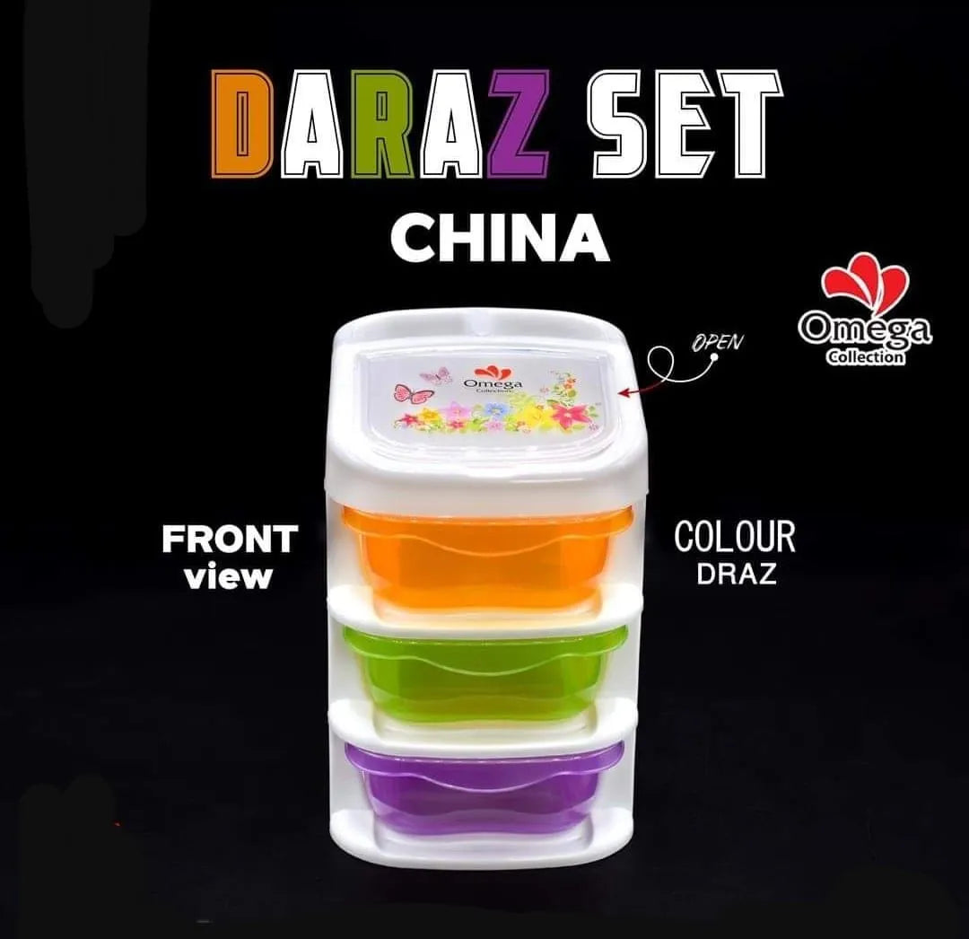 China daraz pack of 3 box set storage container