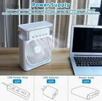 3-in-1 Portable Air Cooler & Humidifier with 7 Color LED Lights